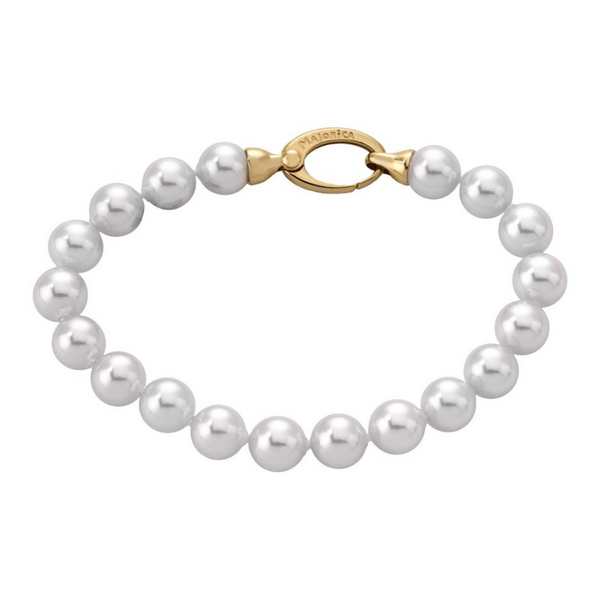 Pulsera Majorica Lyra Dorada 8mm