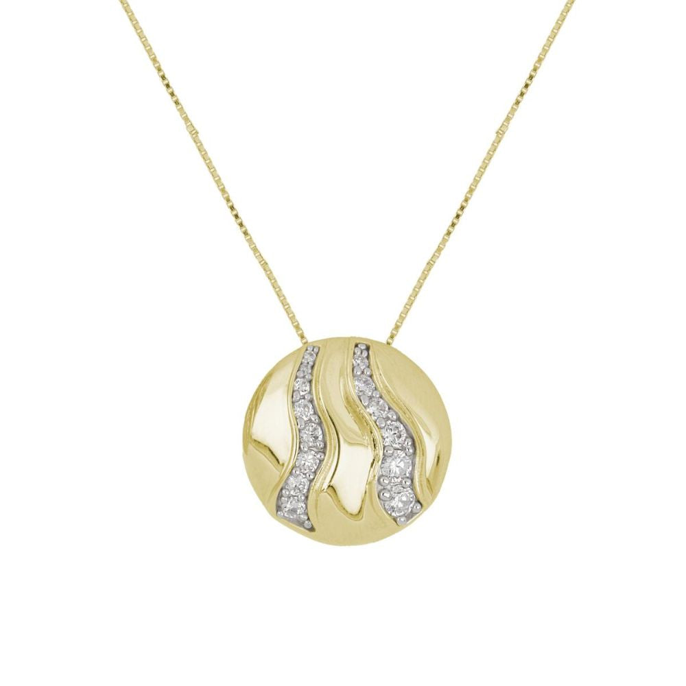 Collar ARTLINEA Plata y Circones Nuvola ZCL1475D