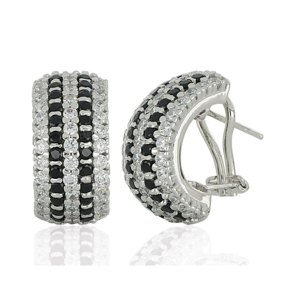 Aros ARTLINEA Plata y Circones Pavé ZOR013NE