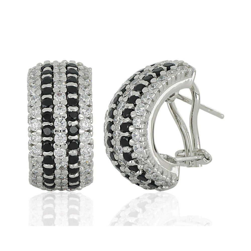 Aros ARTLINEA Plata y Circones Pavé ZOR013NE