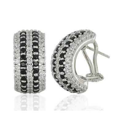 Aros ARTLINEA Plata y Circones Pavé ZOR013NE