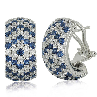 Aros ARTLINEA Plata y Circones Pavé ZOR012BL