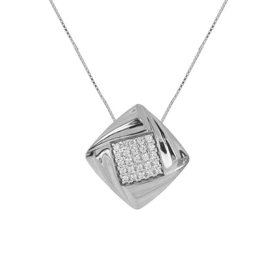 Collar ARTLINEA Plata y Circones Nuvola ZCL1476