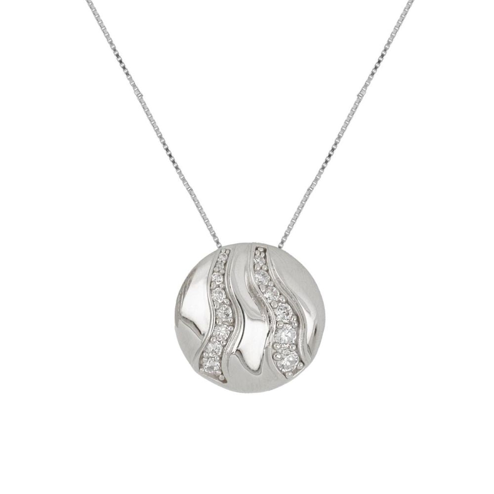 Collar ARTLINEA Plata y Circones Nuvola ZCL1475