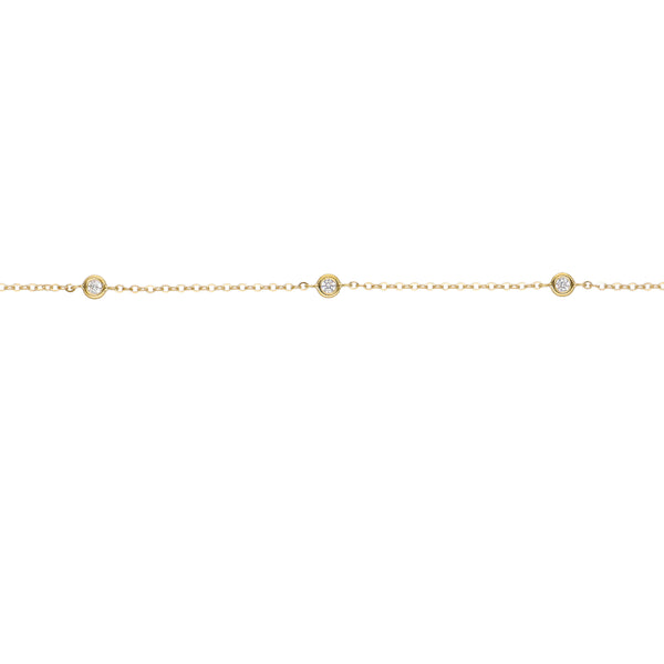 Collar Oro Amarillo 14kt Circón P00518198702380