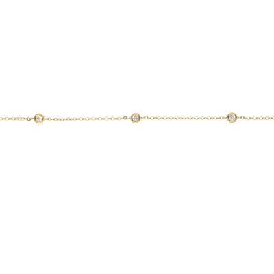 Collar Oro Amarillo 14kt Circón P00518198702380