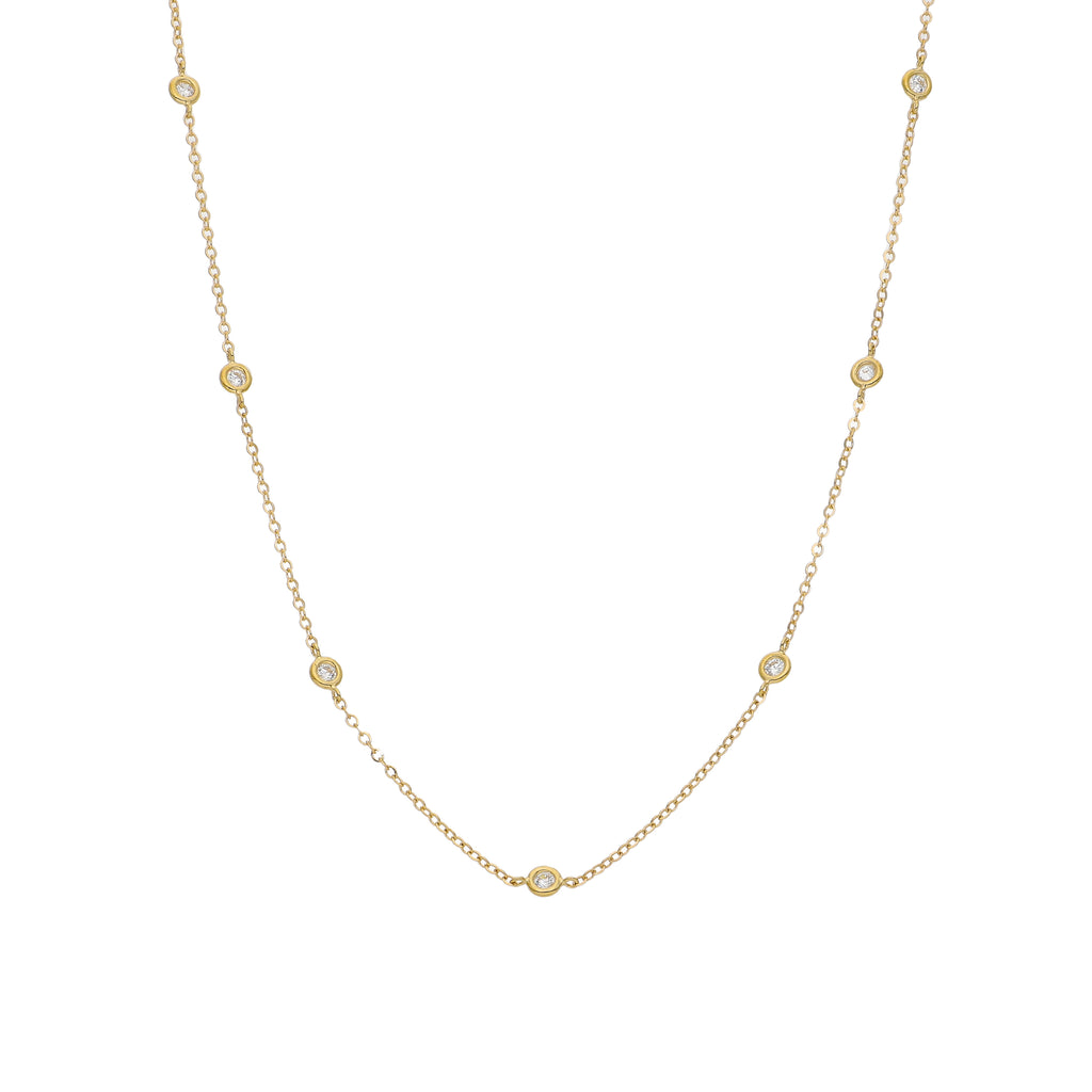 Collar Oro Amarillo 14kt Circón P00518198702380
