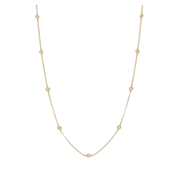 Collar Oro Amarillo 14kt Circón P00518198702380