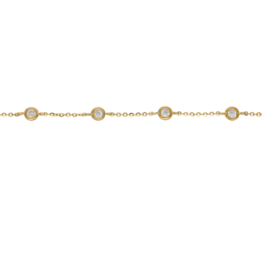 Pulsera Oro Amarillo 14kt Circón P005181987022160