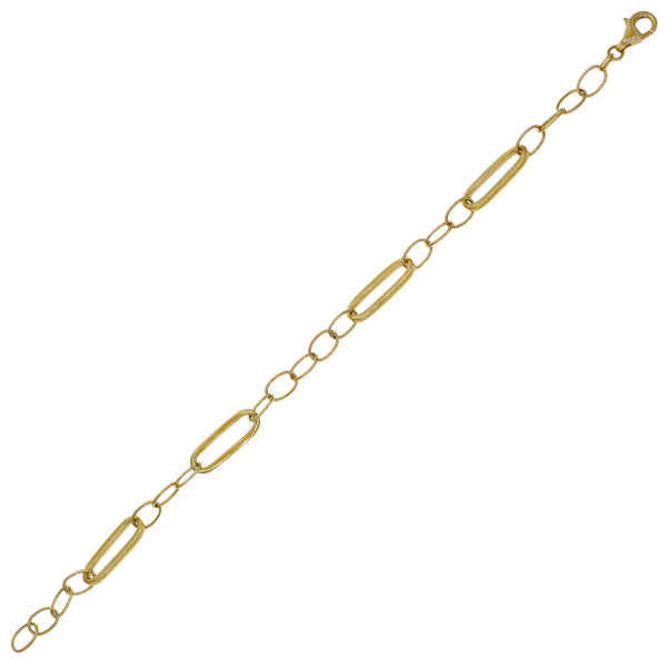 Pulsera de Oro Amarillo 14K con Eslabones | P0052560123190