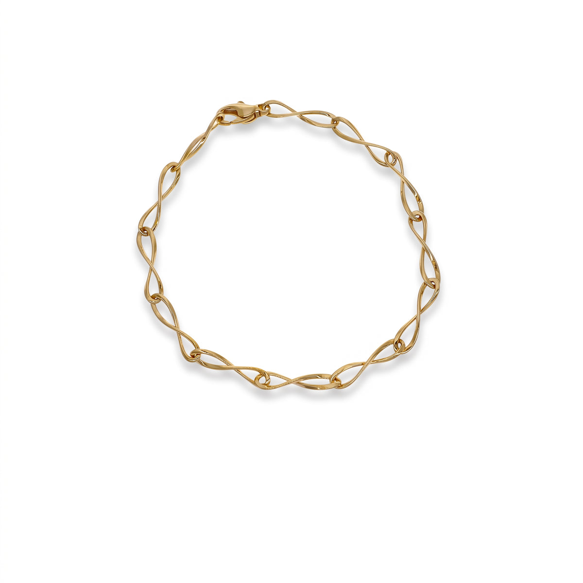 Pulsera de Oro Amarillo 14K con Eslabones 19cm | P0052563523190