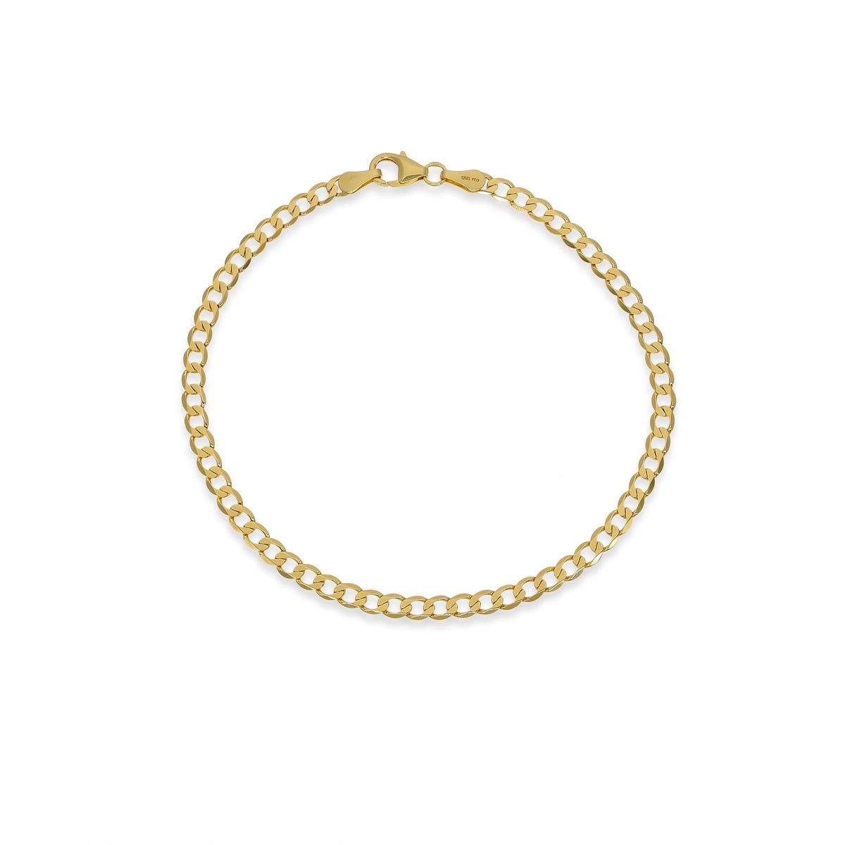 Pulsera de Oro Amarillo 14K Tejido Grumet 19cm | P00537083323190