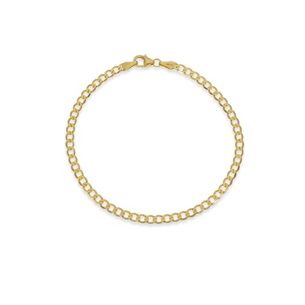 Pulsera de Oro Amarillo 14K Tejido Grumet 19cm | P00537083323190