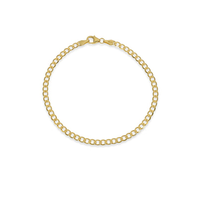 Pulsera Oro Amarillo 14K Tejido Grumet 19cm | P00537083323190