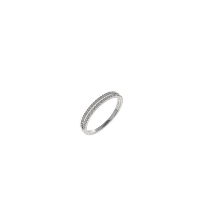 Anillo Oro Blanco y Brillantes AN-12104