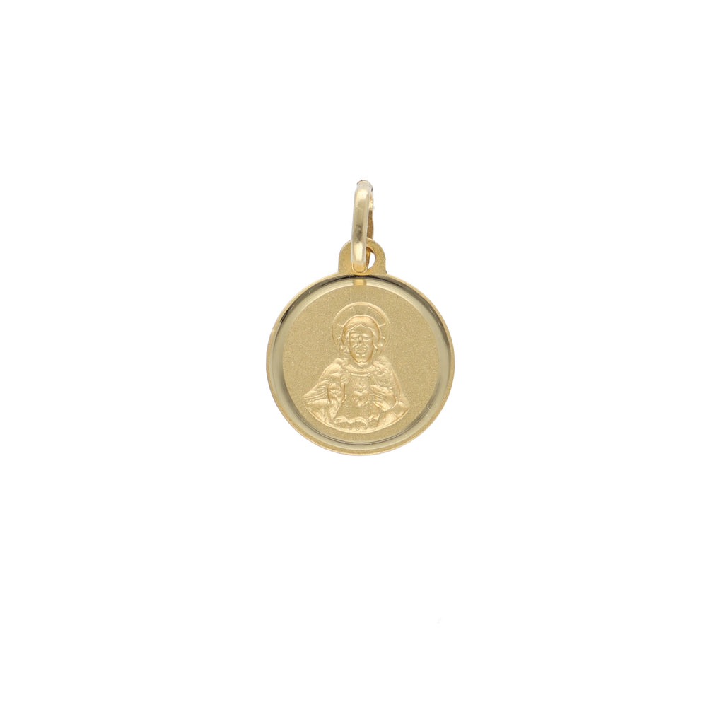 Medalla Oro Amarillo Corazón de Jesús ME12726