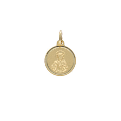 Medalla Oro Amarillo Corazón de Jesús ME12726