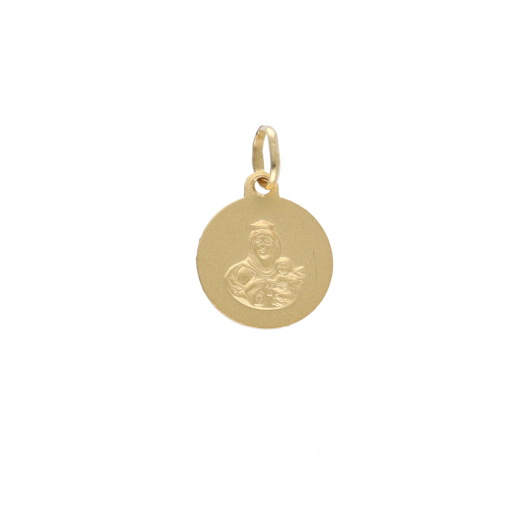 Medalla Oro Amarillo Escapulario ME12732