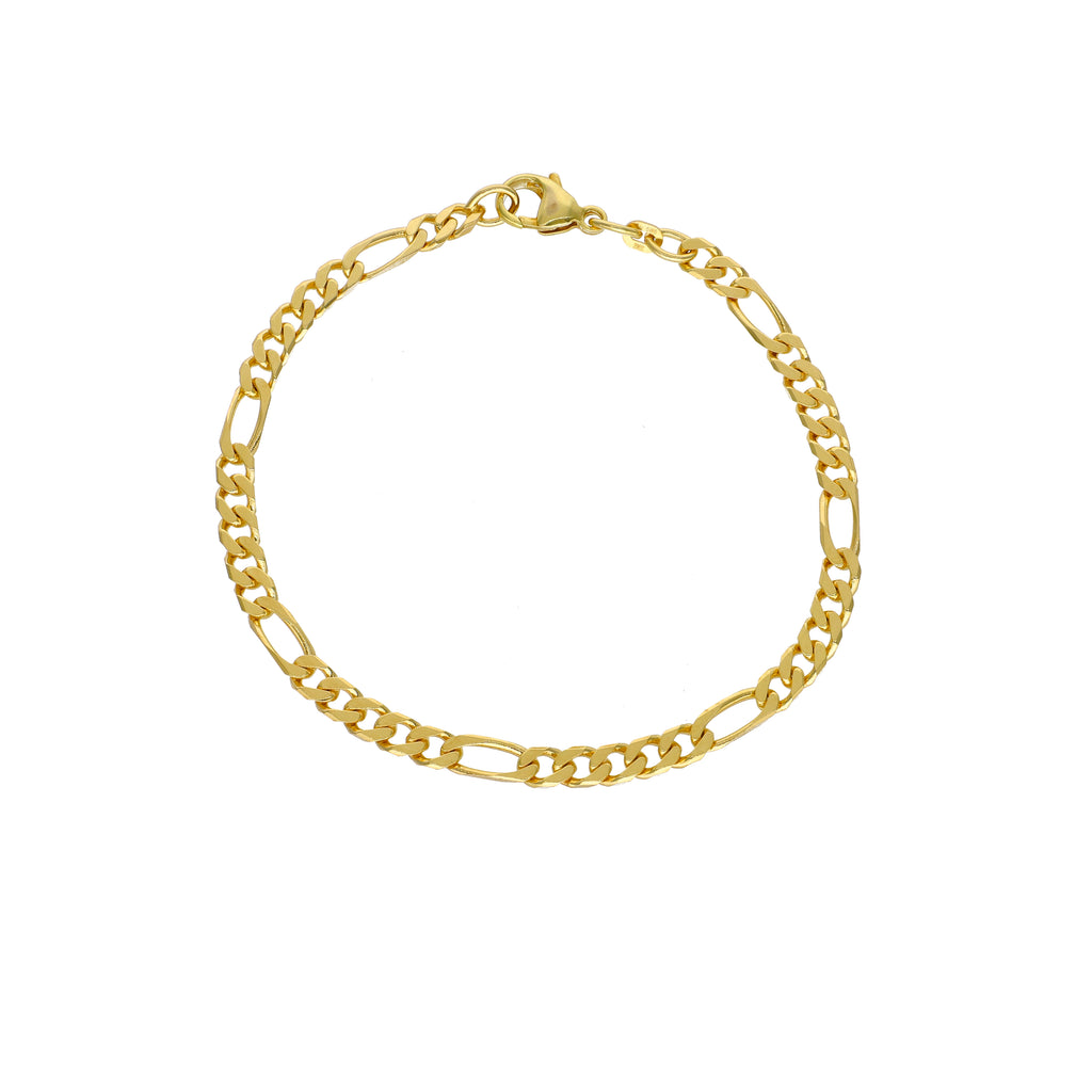 Pulsera Oro Amarillo 14kt Figaro P00537135523210