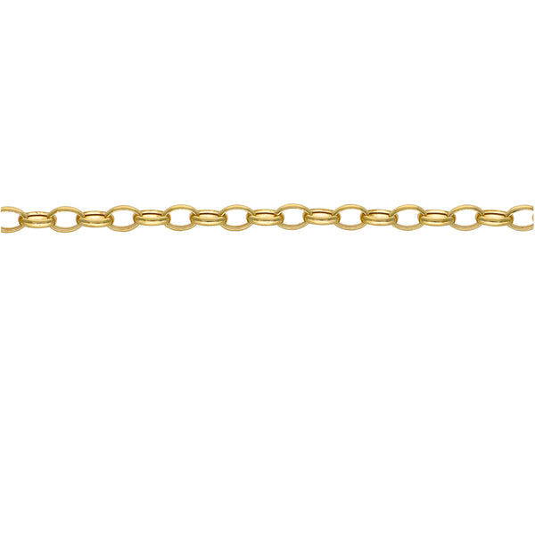 Pulsera Oro Amarillo 14kt Rolo Oval P0056524623190