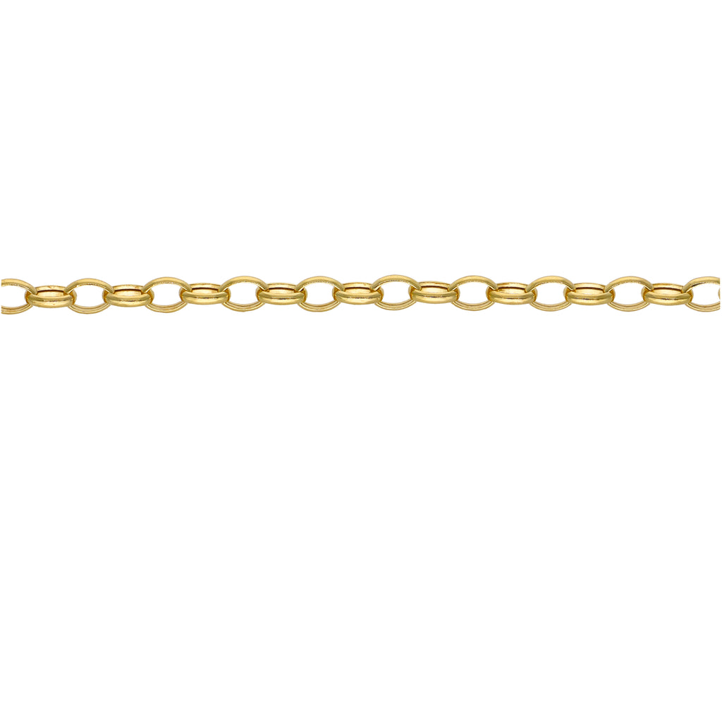 Pulsera Oro Amarillo 14kt Rolo Oval P0056524623190