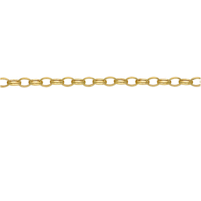 Pulsera Oro Amarillo 14kt Rolo Oval P0056524623190