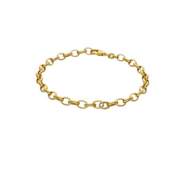Pulsera Oro Amarillo 14kt Rolo Oval P0056524623190