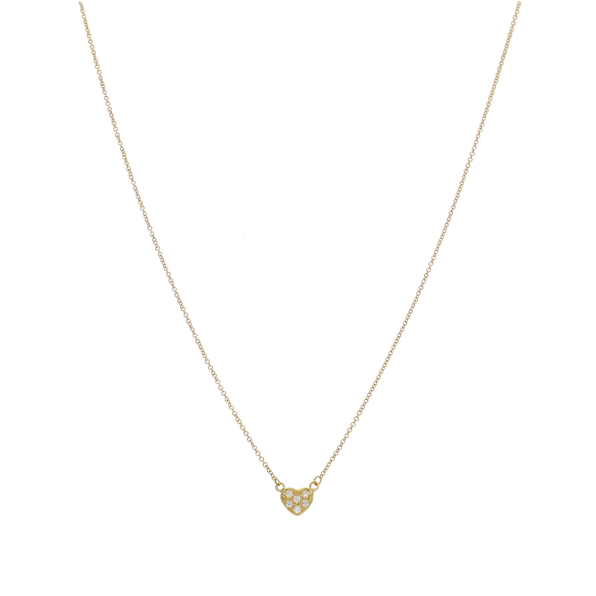 Collar Oro Amarillo Brillantes CO13201