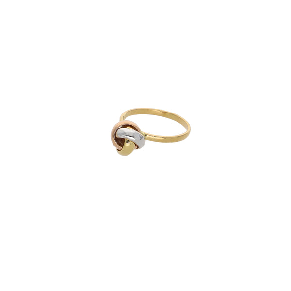 Anillo Oro Amarillo Blanco y Rosa AN13233