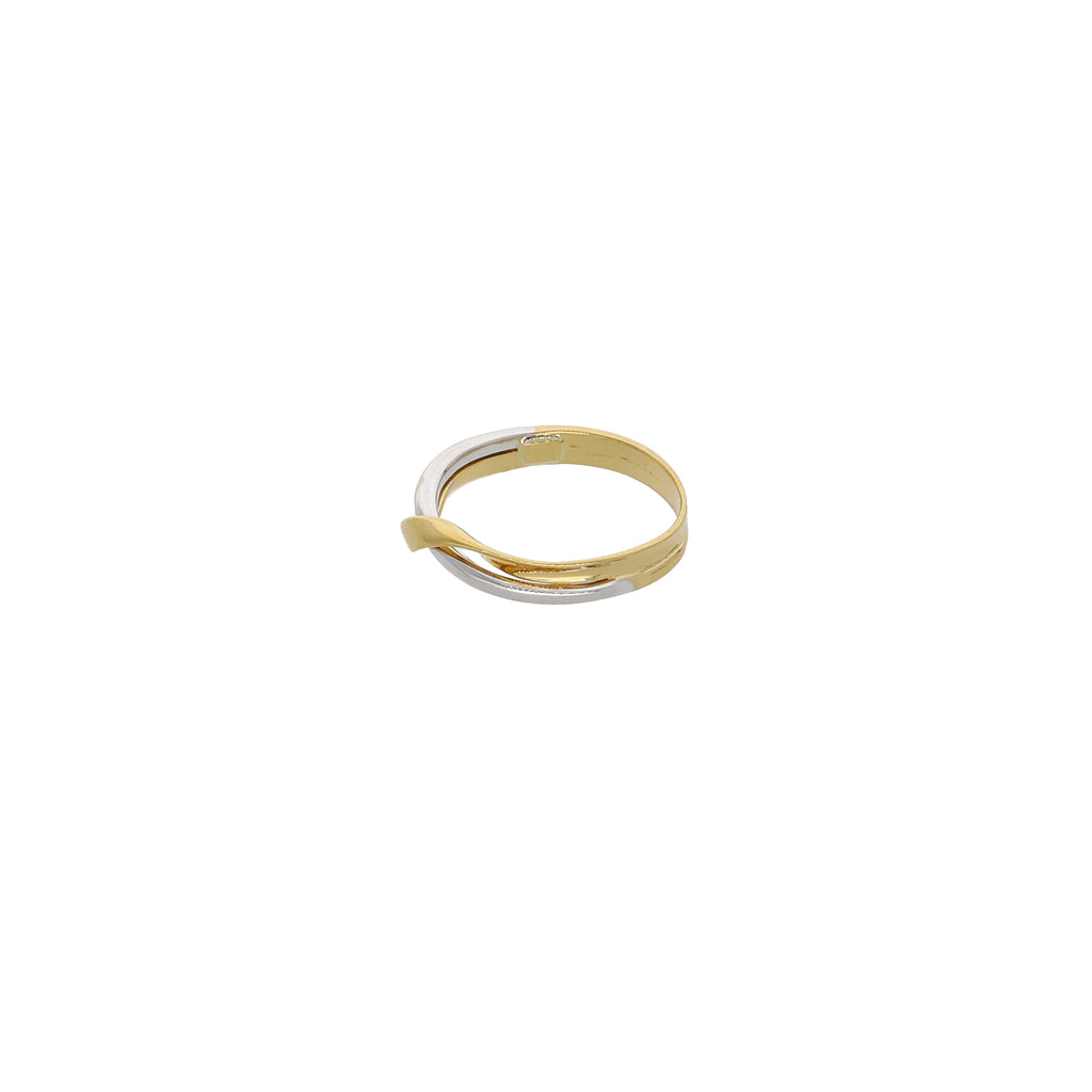 Anillo Oro Amarillo y Blanco AN13247