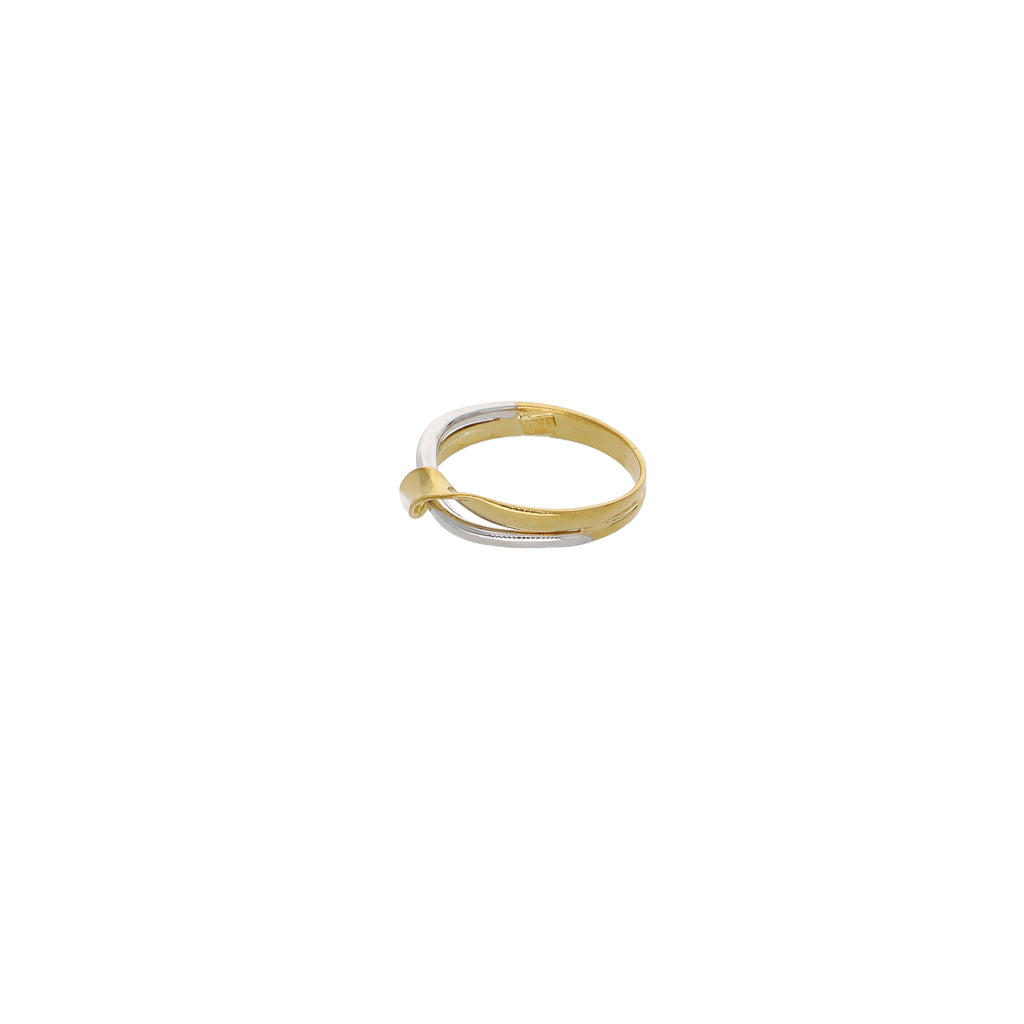 Anillo Oro Amarillo y Blanco AN13248