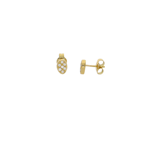 Aros Oro Amarillo y Brillantes AR13533