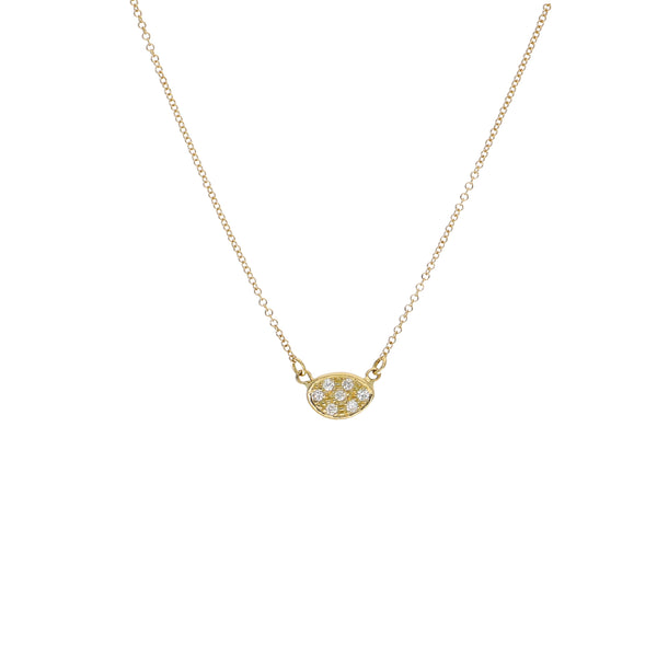 Collar Oro Amarillo y Brillantes CO13535