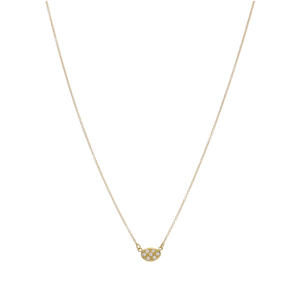 Collar Oro Amarillo y Brillantes CO13535