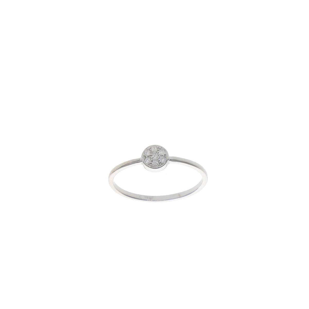 Anillo Oro Blanco y Brillantes AN13538