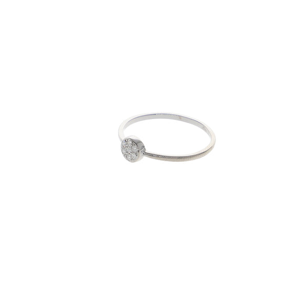 Anillo Oro Blanco y Brillantes AN13538