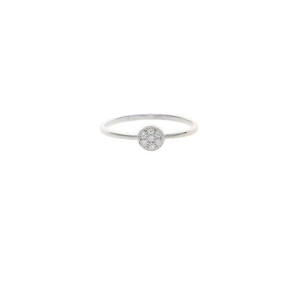 Anillo Oro Blanco y Brillantes AN13538
