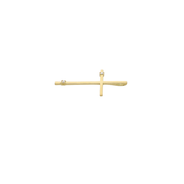 Cruz Oro Amarillo y Brillantes CR13541