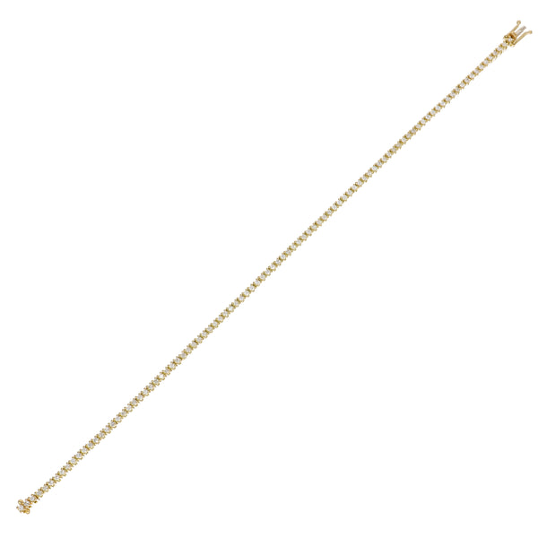 Pulsera Oro Amarillo y Brillantes Tennis PU13544