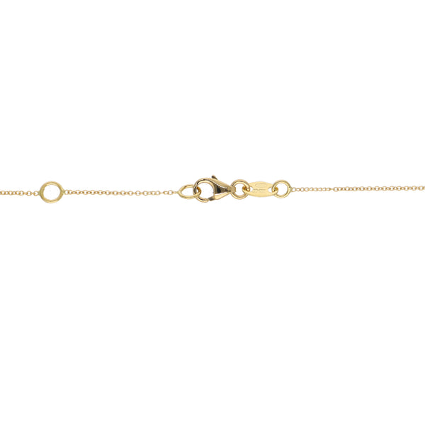 Collar Oro Amarillo Blanco  y Brillantes CO13550