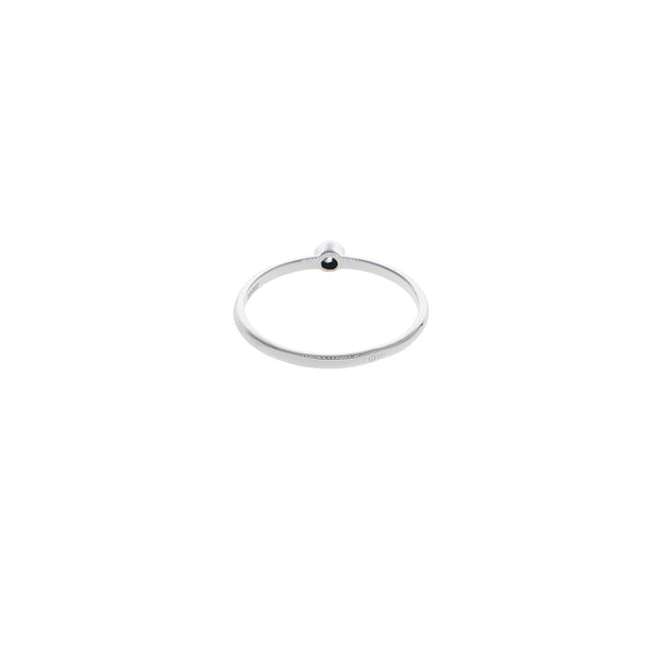 Anillo Oro Blanco Solitario Brillante AN13551