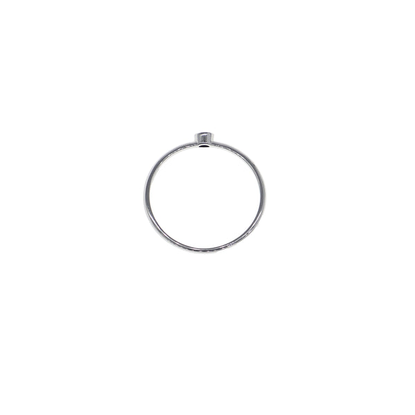 Anillo Oro Blanco Solitario Brillante AN13551