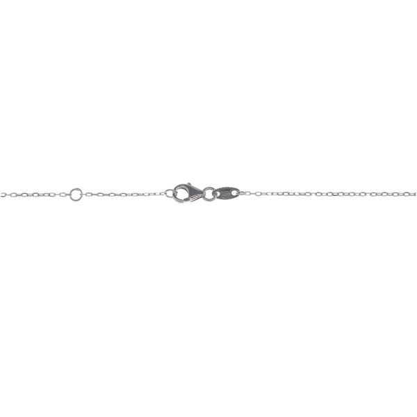 Collar Oro Blanco y Brillante CO13553