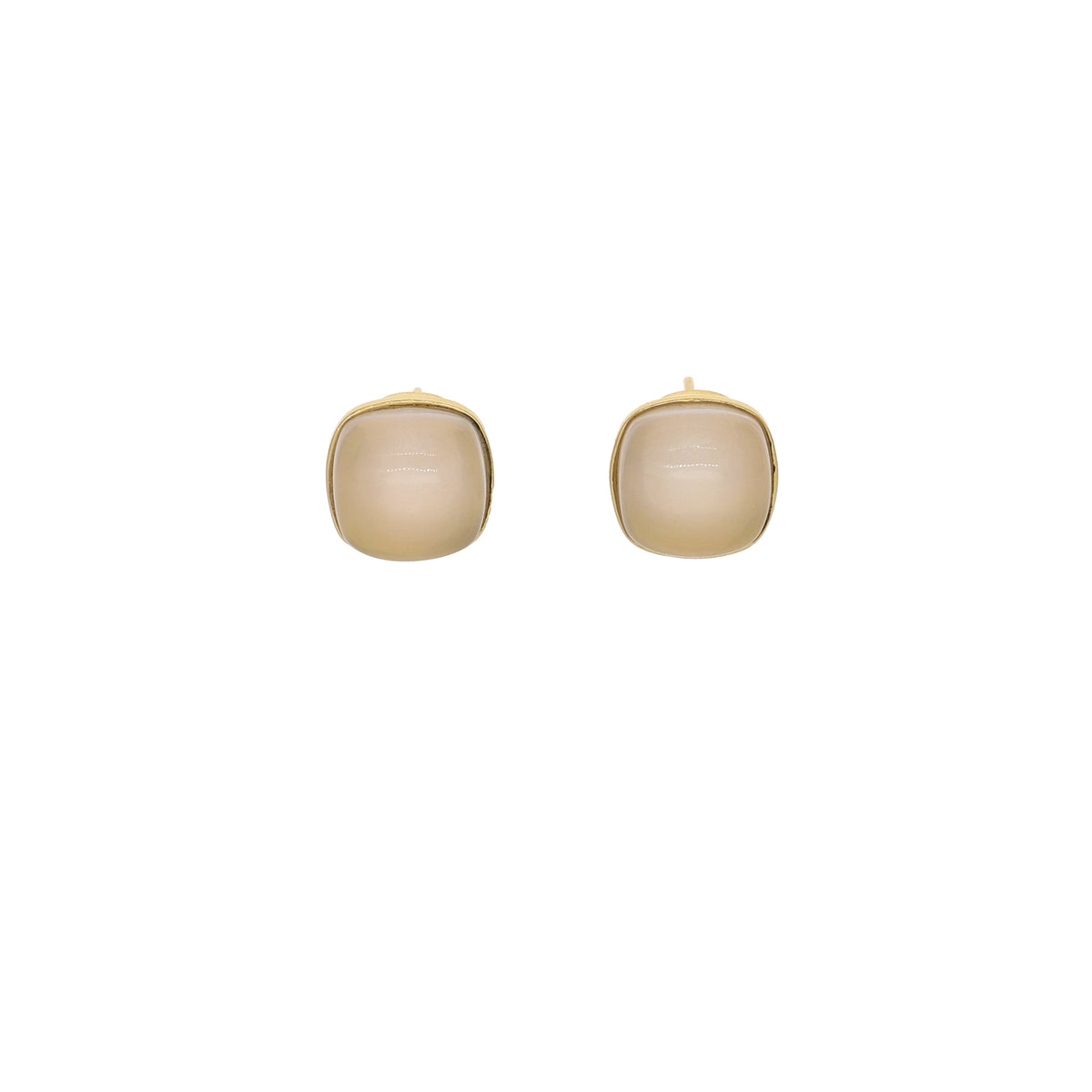Aros Oro Amarillo y Cuarzo Rosa Antic AN13558