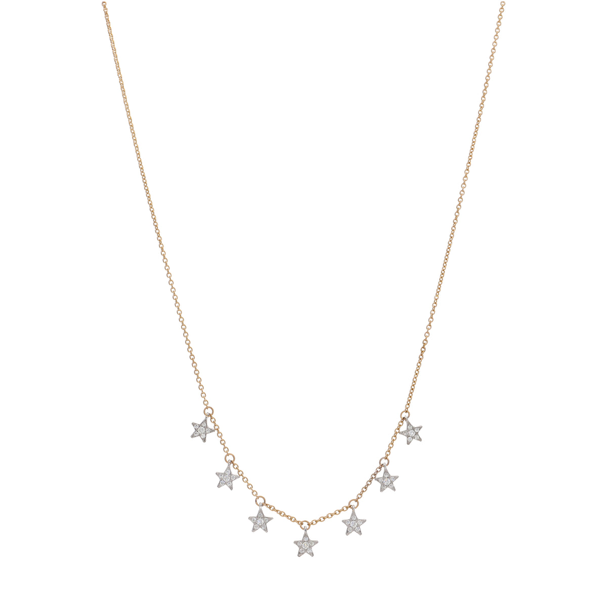 Collar Oro Rosa, Blanco y Brillantes CO13313