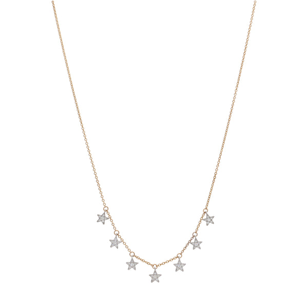 Collar Oro Rosa, Blanco y Brillantes CO13313