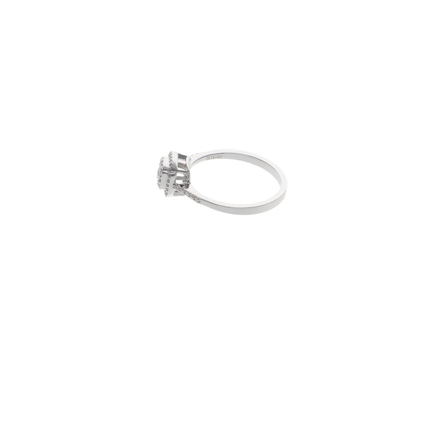 Anillo Oro Blanco y Brillantes Vintage AN13332