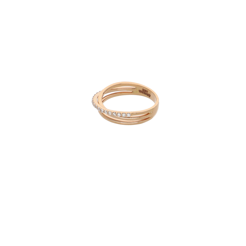 Anillo Oro Rosa y Brillantes AN13333