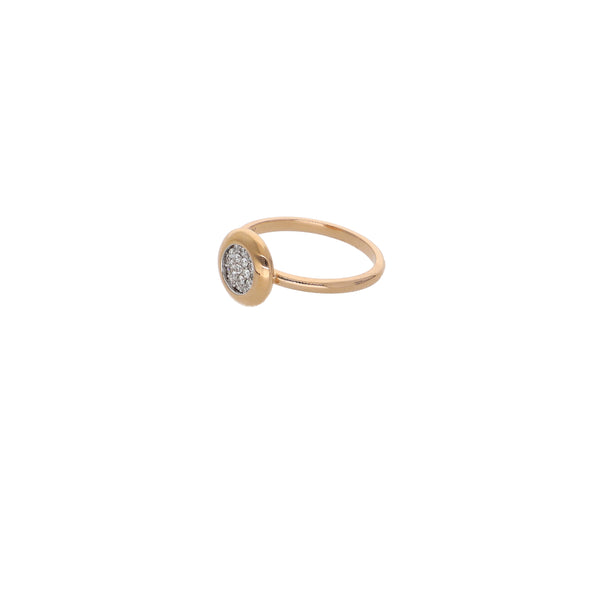 Anillo Oro Rosa y Brillantes AN13335