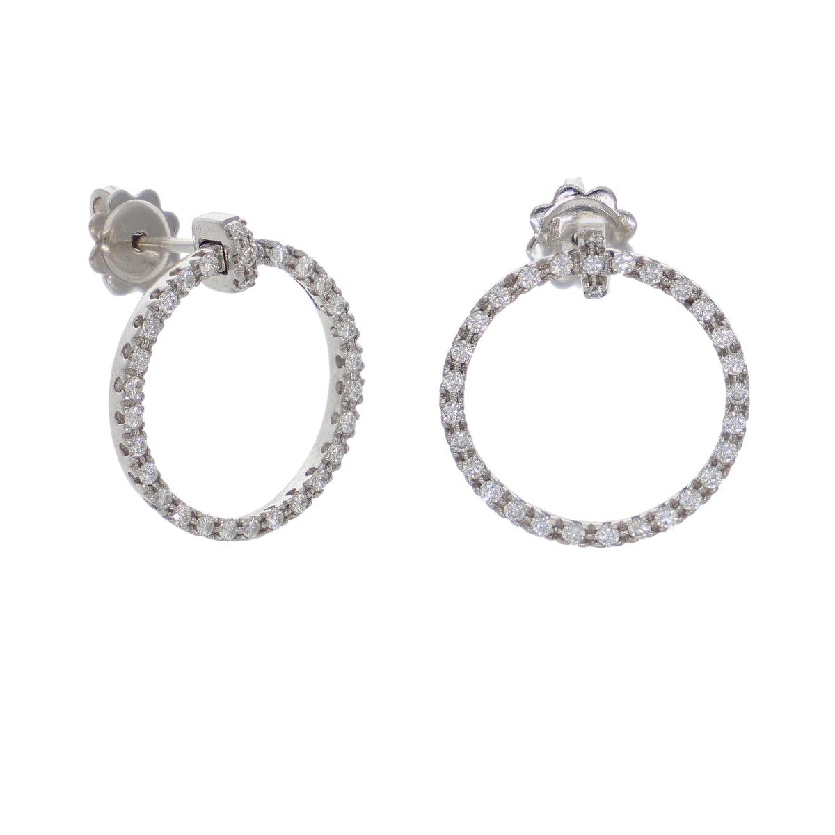 Aros Oro Blanco y Brillantes AR0612294
